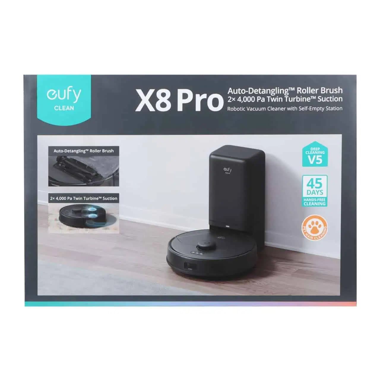 جارو رباتیک هوشمند یوفی مخزن دار انکر مدل X8 Pro – مشکی — تصویر ۸