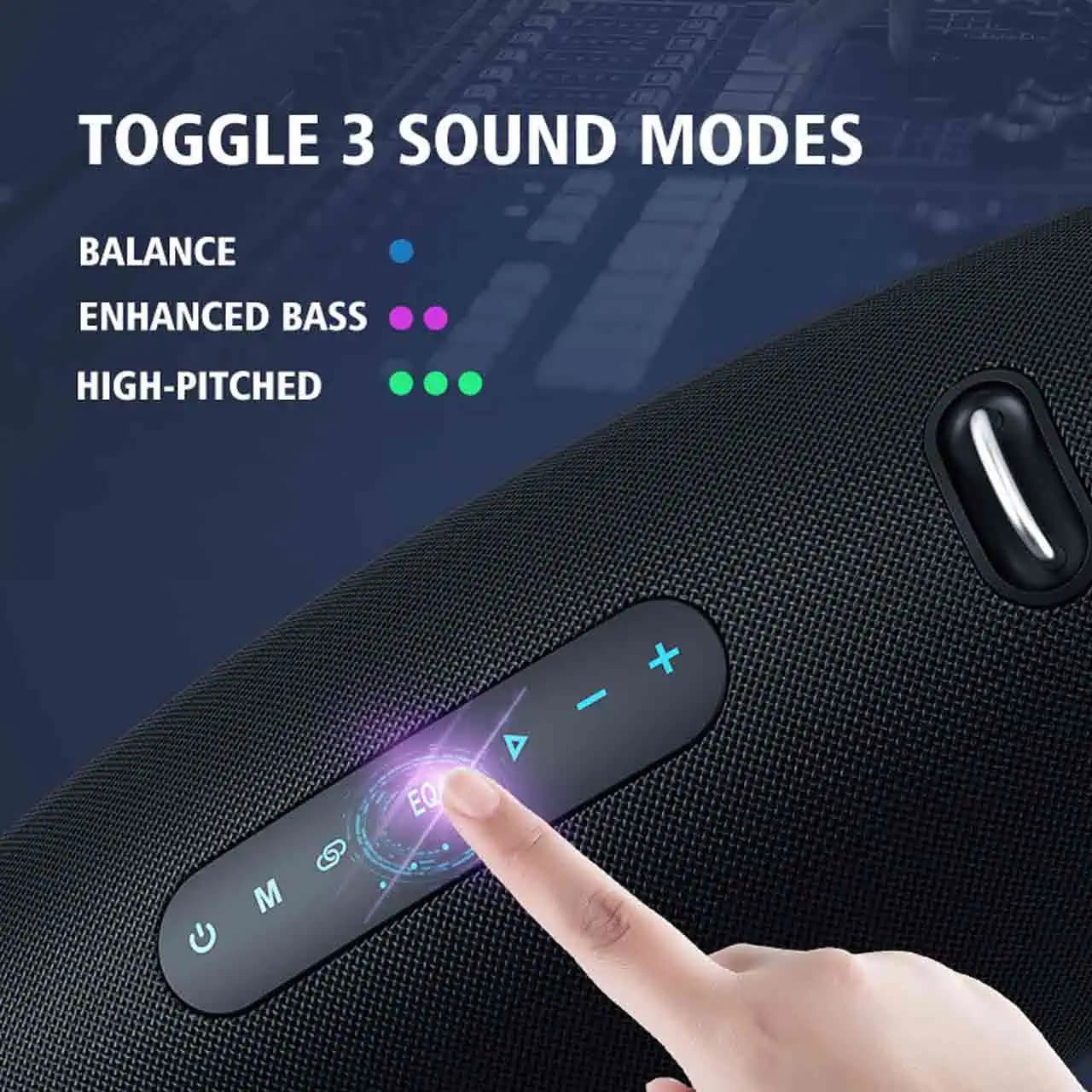 اسپیکر بلوتوثی قابل حمل زیلوت مدل S67 Karaoke – مشکی — تصویر ۵