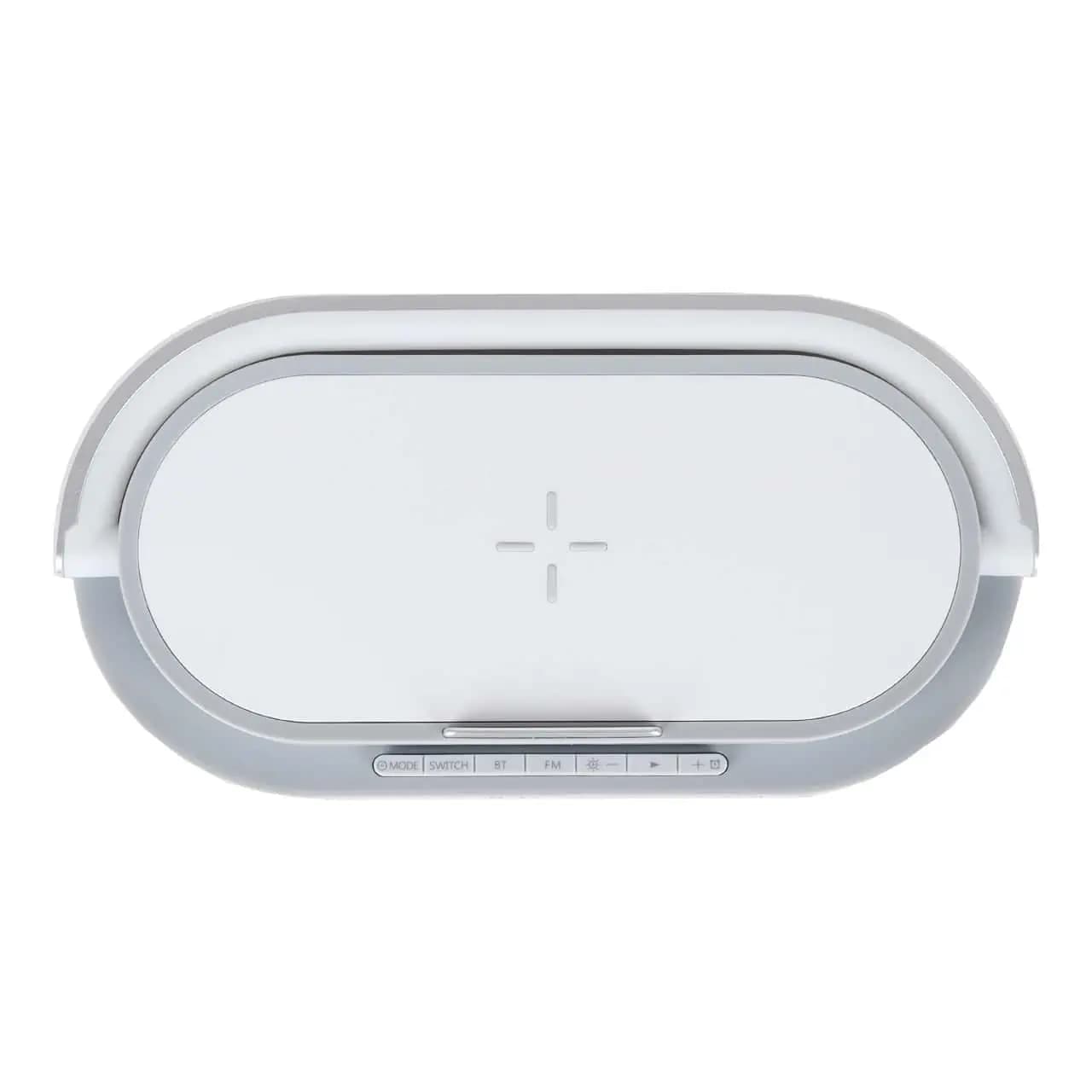 اسپیکر بی سیم دیوریکس قابل حمل و شارژر وایرلس مدل DX-W100 – طوسی — تصویر ۲