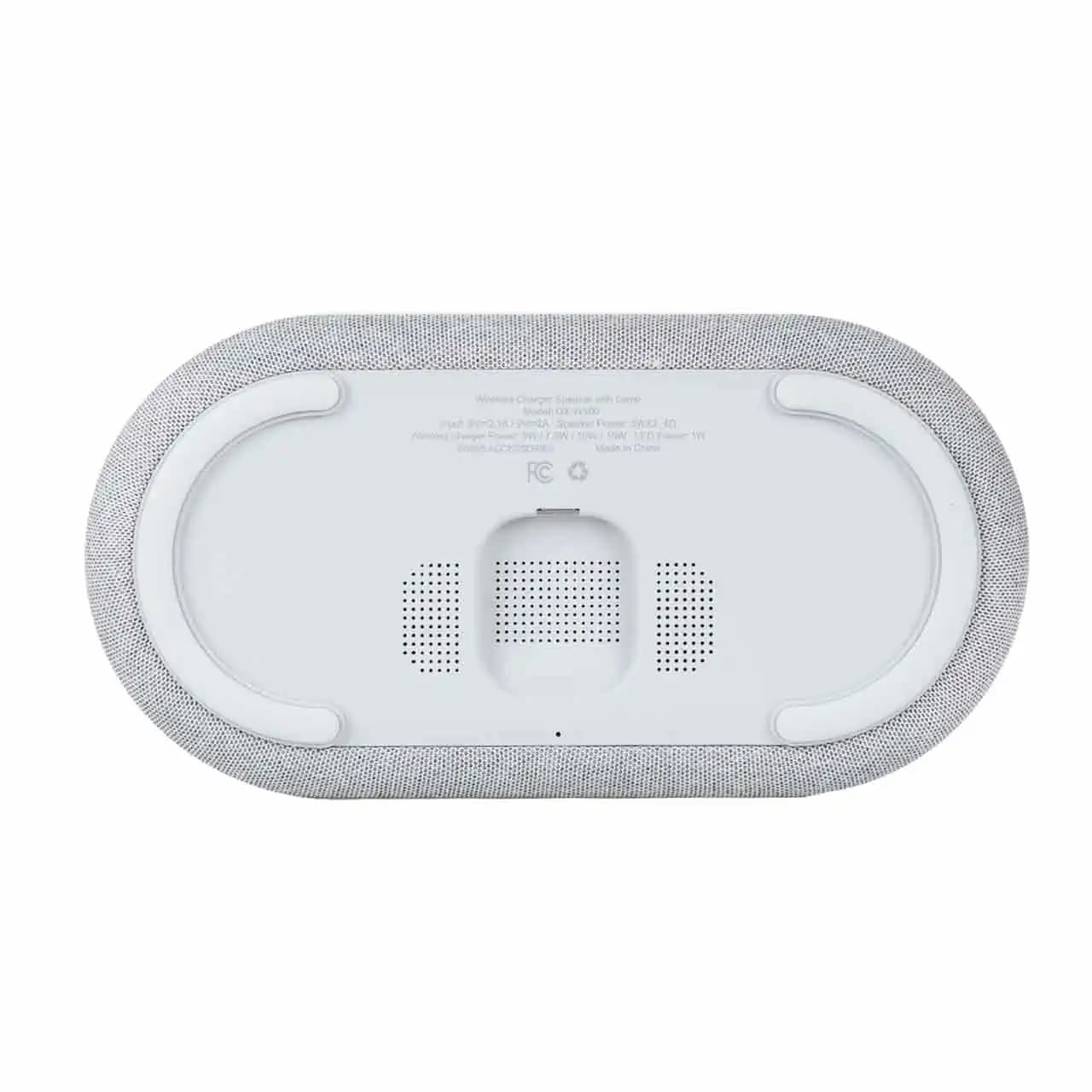 اسپیکر بی سیم دیوریکس قابل حمل و شارژر وایرلس مدل DX-W100 – طوسی — تصویر ۶