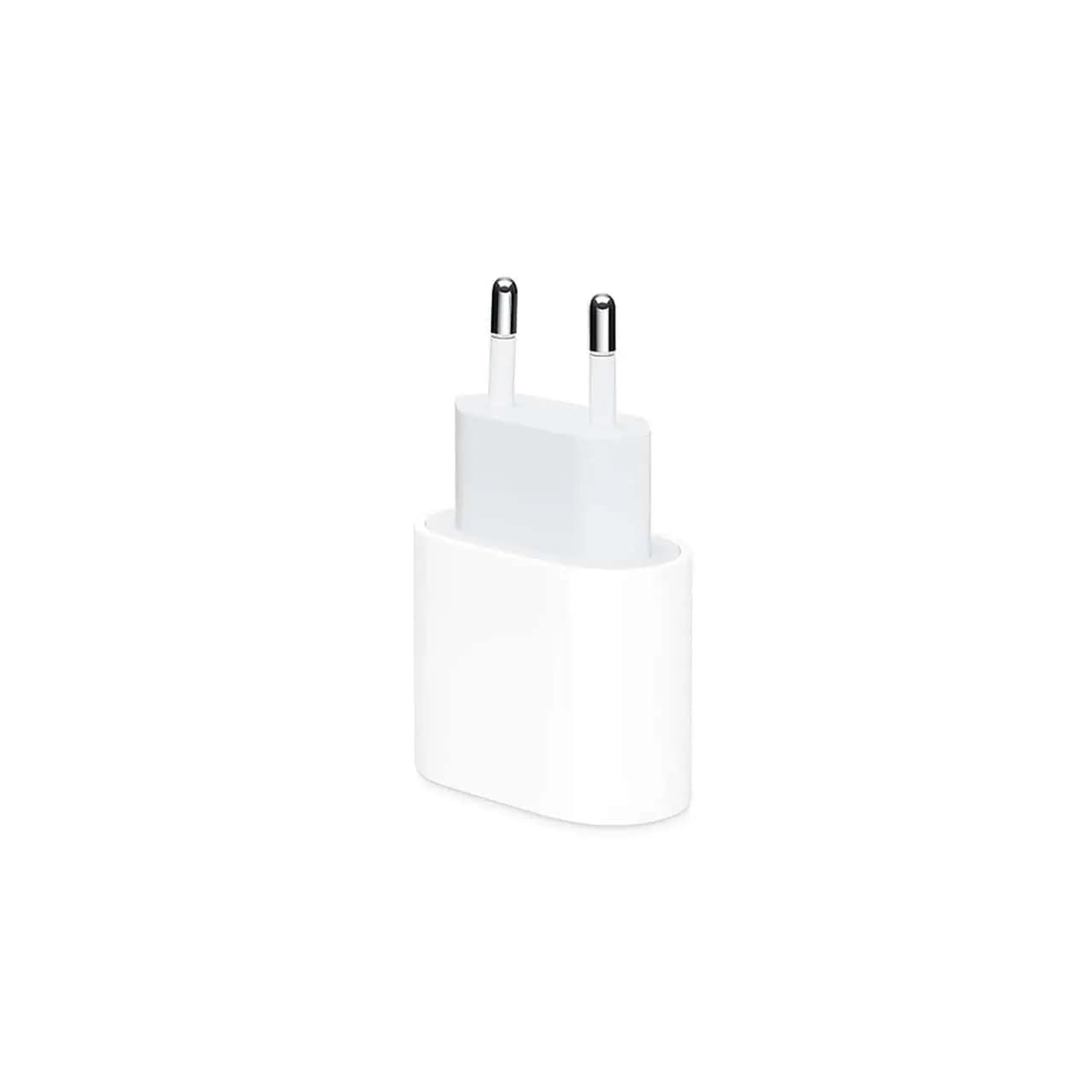 شارژر دیواری اپل 20 وات USB-C دو پین مدل A2347 ZMA – سفید – اصلی — تصویر ۳