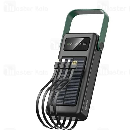 پاوربانک خورشیدی 30000 گرین لاین Green Lion Solar Max GLPB72 GNSLRPB30KBK — تصویر ۲