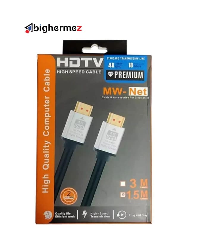 کابل HDMI ام دبلیو نت 4k به طول 5 متر — تصویر ۳