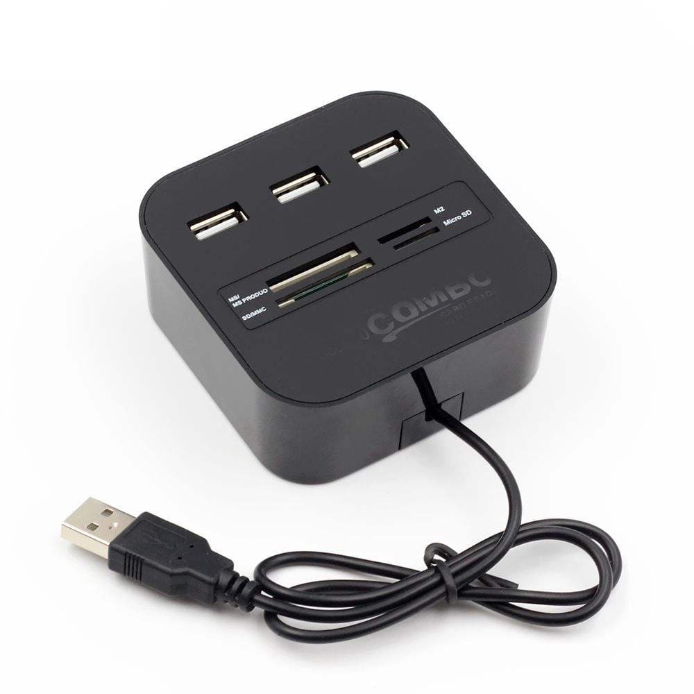 هاب 3 پورت USB و رم ریدر مدل XP-HC836