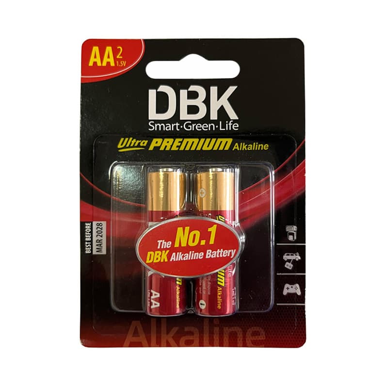 باتری قلمی 2 عددی کارتی DBK Ultra Premium Alkaline — تصویر ۲