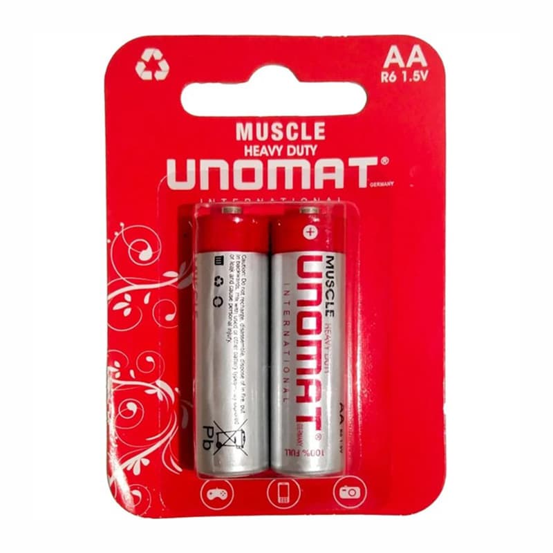 باتری قلم 2 عددی کارتی Heavy Duty Unomat