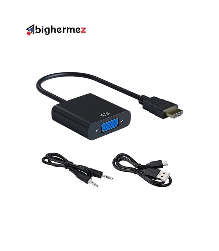 تبدیل تصویر HDMI به VGA پی نت به طول 30 سانت به همراه کابل صدا — تصویر ۲