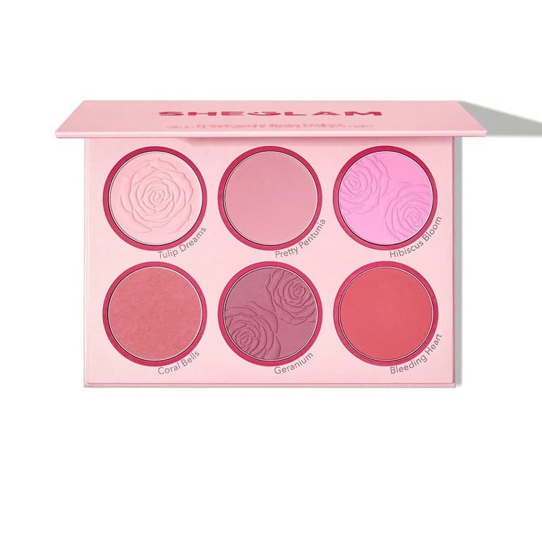 پالت رژگونه 6 رنگ شیگلم،blushing bouquet