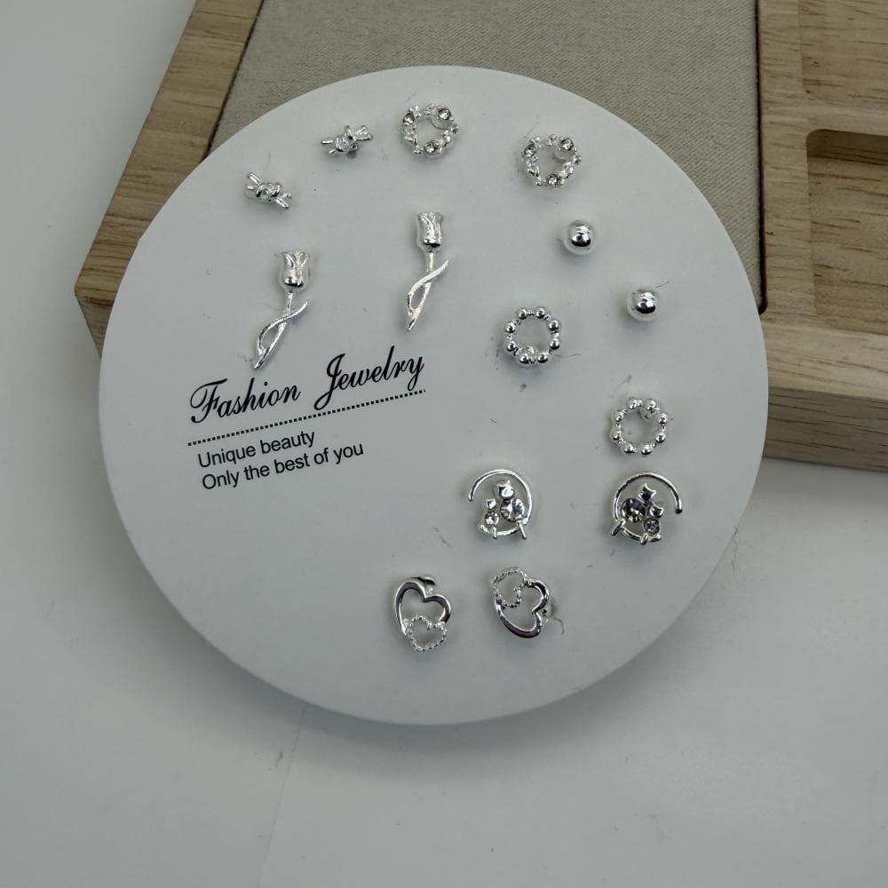 پک گوشواره دخترانه گل گوش کد 23