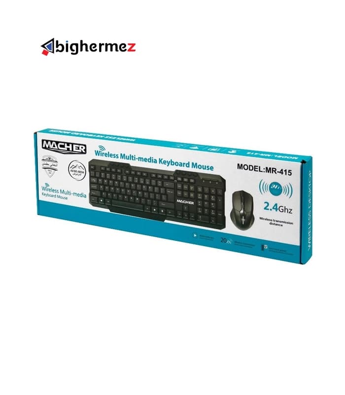 کیبورد و ماوس بیسیم مچر مدل MR-W415 — تصویر ۲