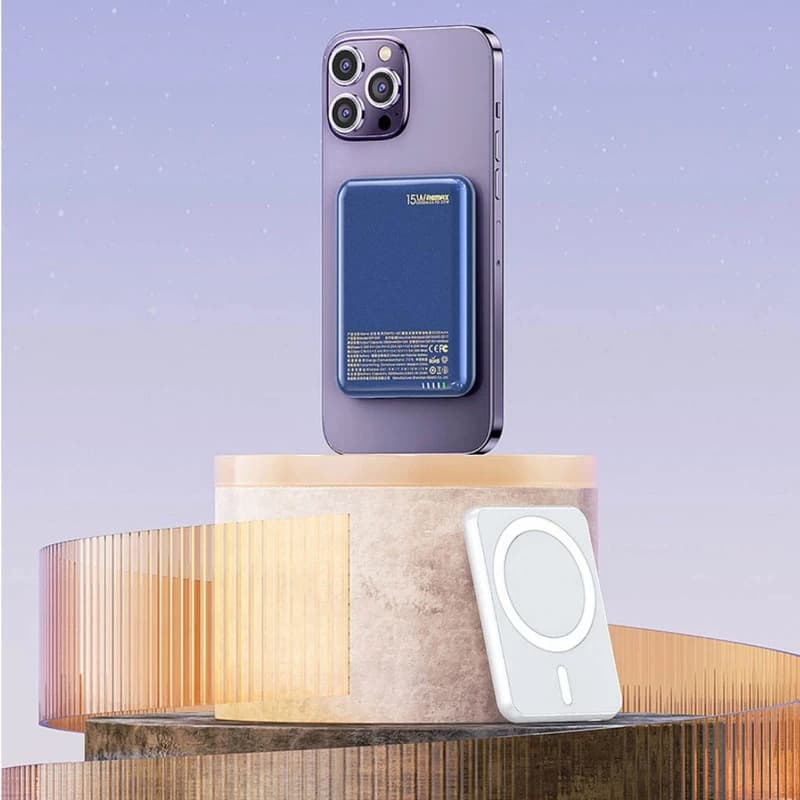 پاوربانک وایرلس برند ریمکس مدل RPP-509 ظرفیت 5000 میلی‌آمپرساعت — تصویر ۳