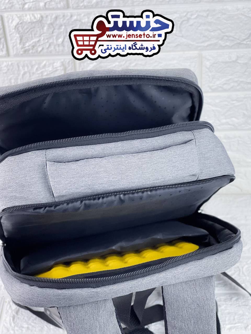 کوله پشتی لپ تاپ مستطیلی benelton سه کاره اسپرت خارجی (کیف مدرسه پسرانه و دخترانه) کد 546 — تصویر ۹