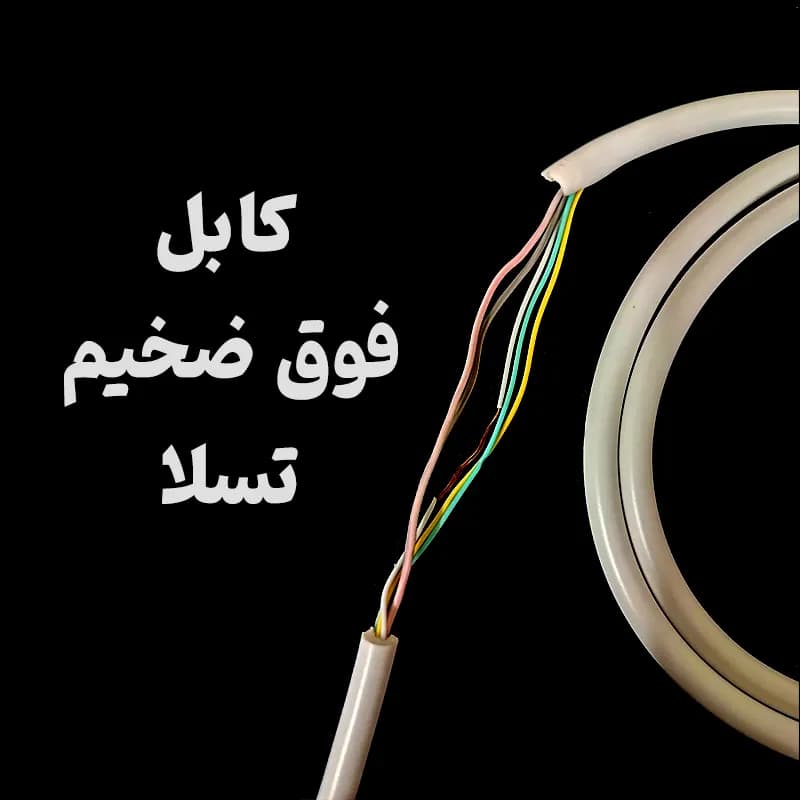 کابل شارژ و دیتا میکرو پاوربانکی 30cm فست Tesla T26 فوق ضخیم — تصویر ۳