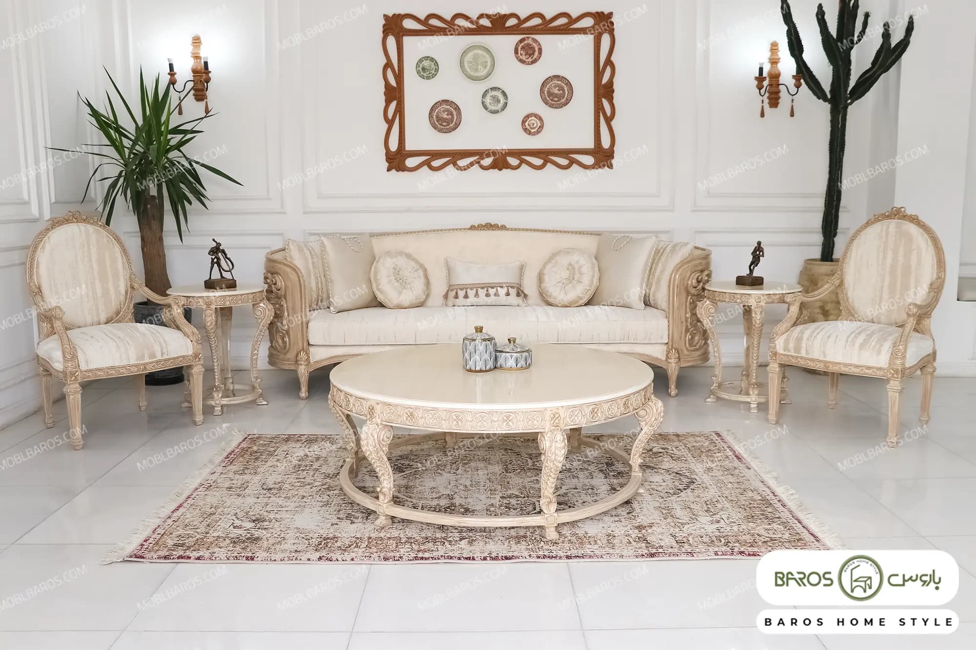 مبل استیل و سلطنتی طرح جدید مدل الینا کد ۱۰