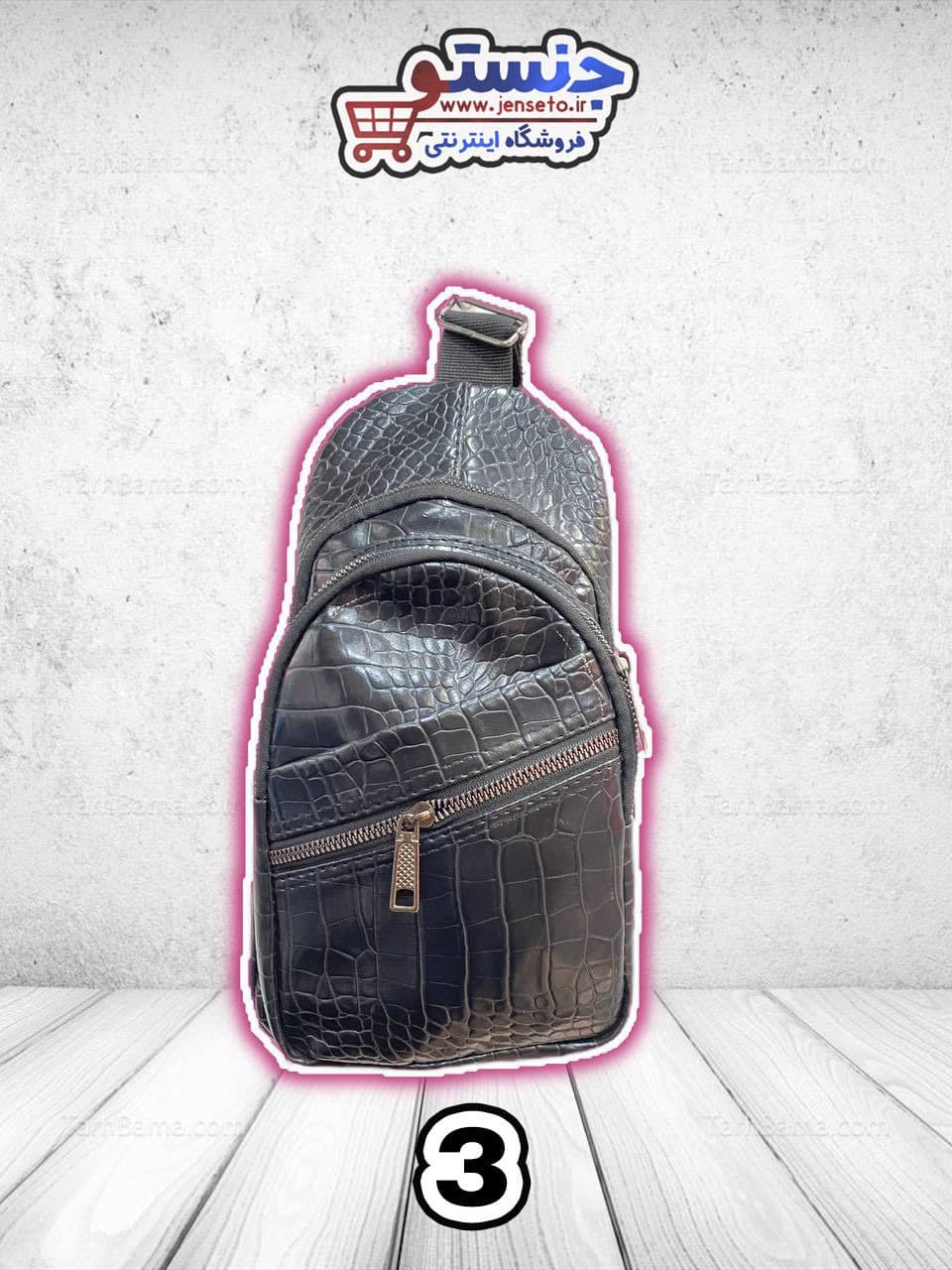 بادی بگ زیپ کج 4 جیب گاند دوزی شده (body bag) کد 2413 — تصویر ۴