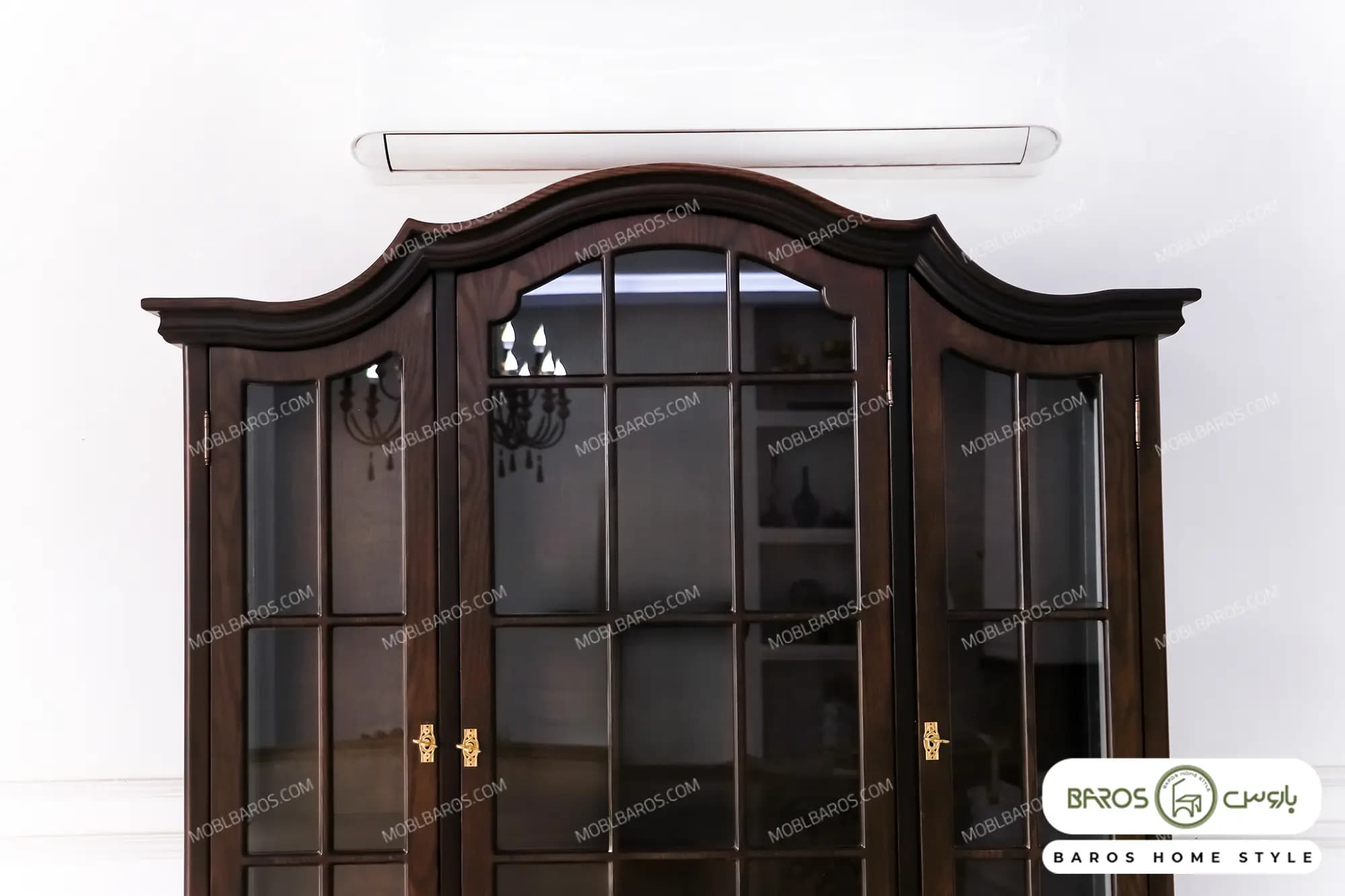 بوفه و ویترین چوبی کلاسیک جدید مدل 401 هارپر — تصویر ۸