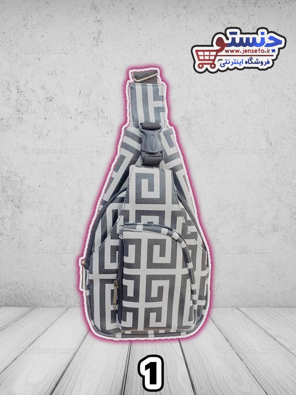 بادی بگ طرح دار تک قفل اسپرت (body bag) کد 11671