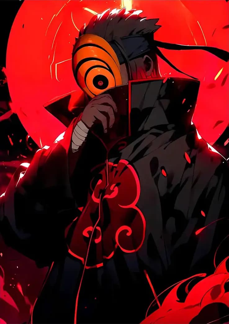 متال پوستر انیمه Naruto طرح شخصیت Obito کد N402 — تصویر ۲