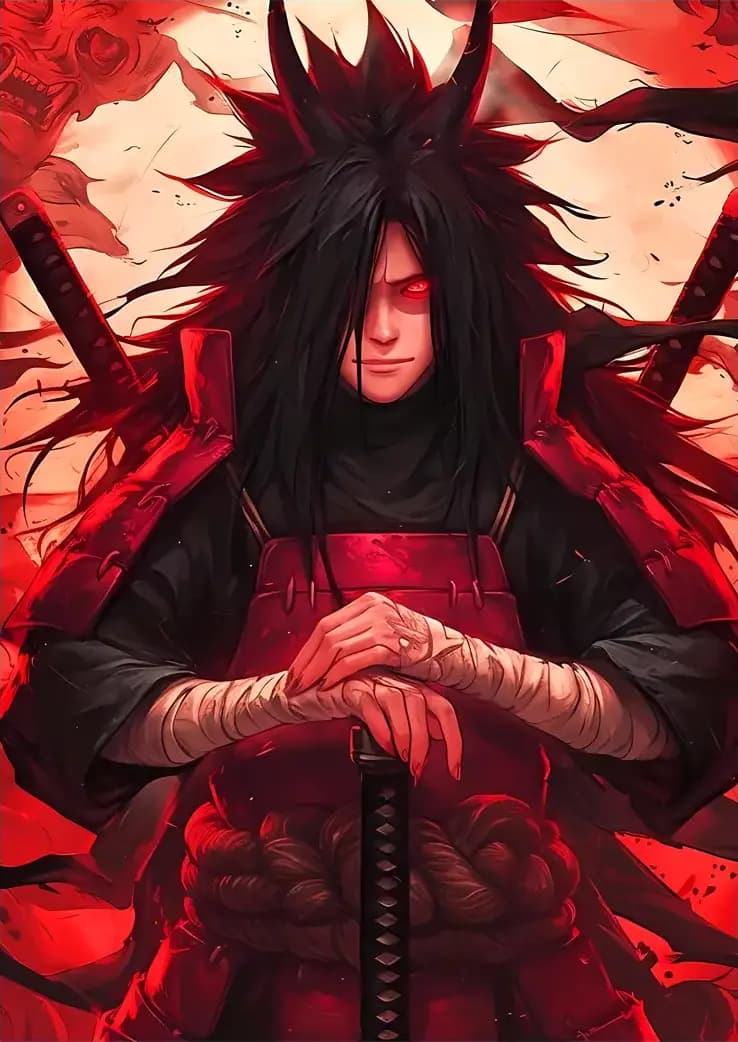 متال پوستر انیمه Naruto طرح شخصیت Madara کد N401 — تصویر ۲