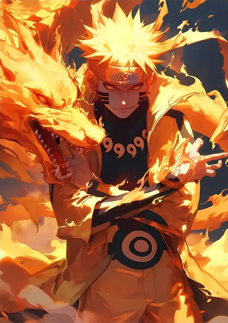 متال پوستر شخصیت Naruto کد N215