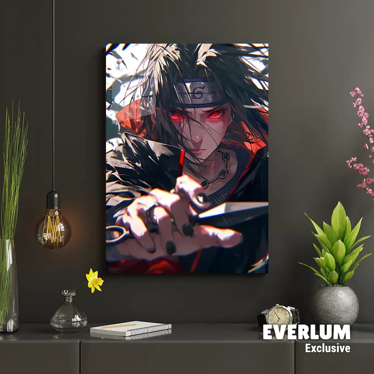 متال پوستر انیمه Naruto طرح شخصیت Itachi کد N213 — تصویر ۳