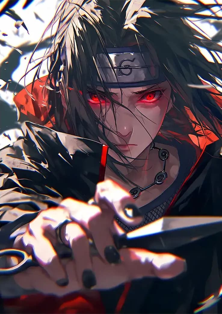 متال پوستر انیمه Naruto طرح شخصیت Itachi کد N213