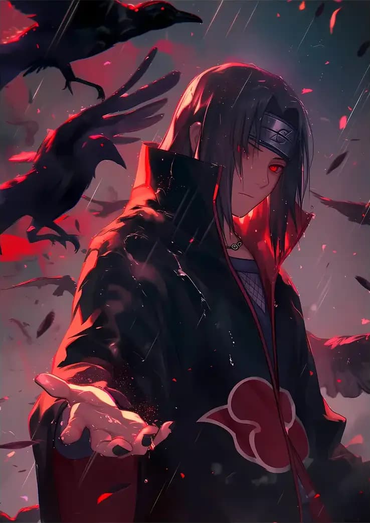 متال پوستر انیمه Naruto طرح شخصیت Itachi کد N212