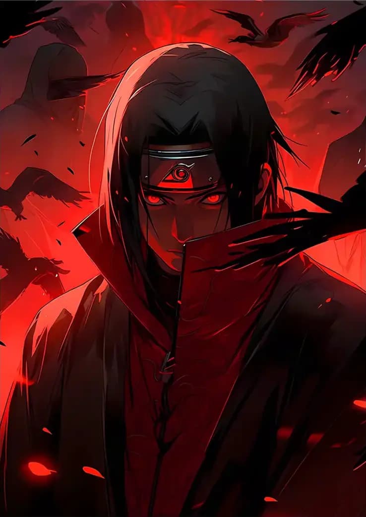 متال پوستر انیمه Naruto طرح شخصیت Itachi کد N211