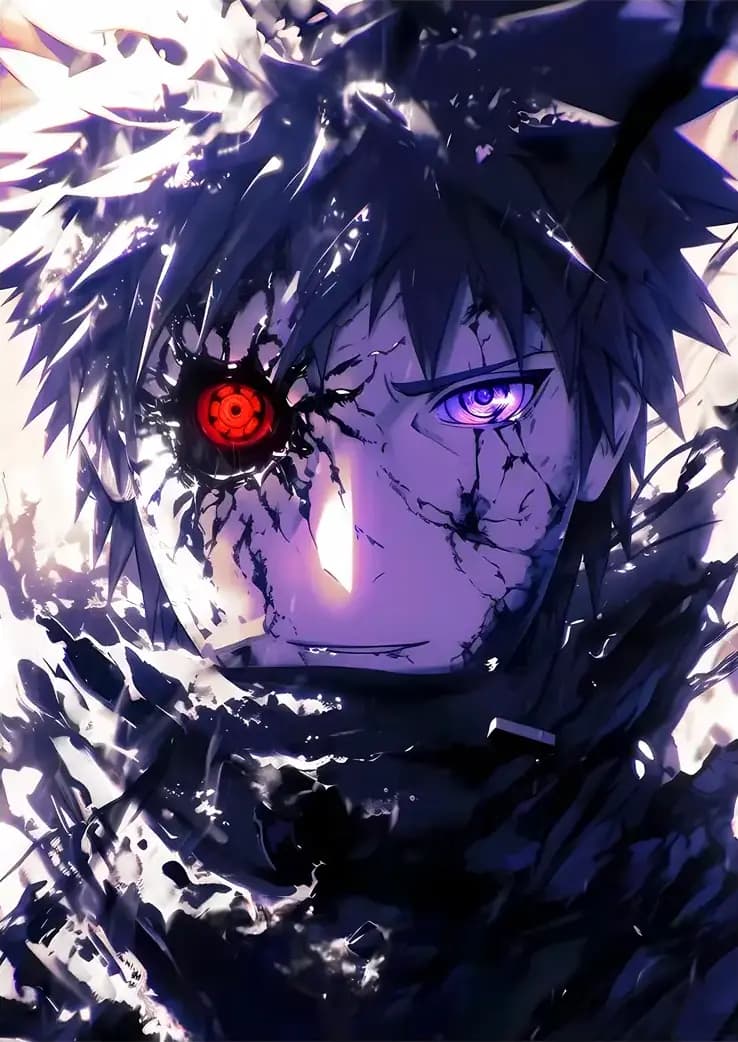 متال پوستر انیمه Naruto طرح شخصیت Obito کد N210 — تصویر ۲