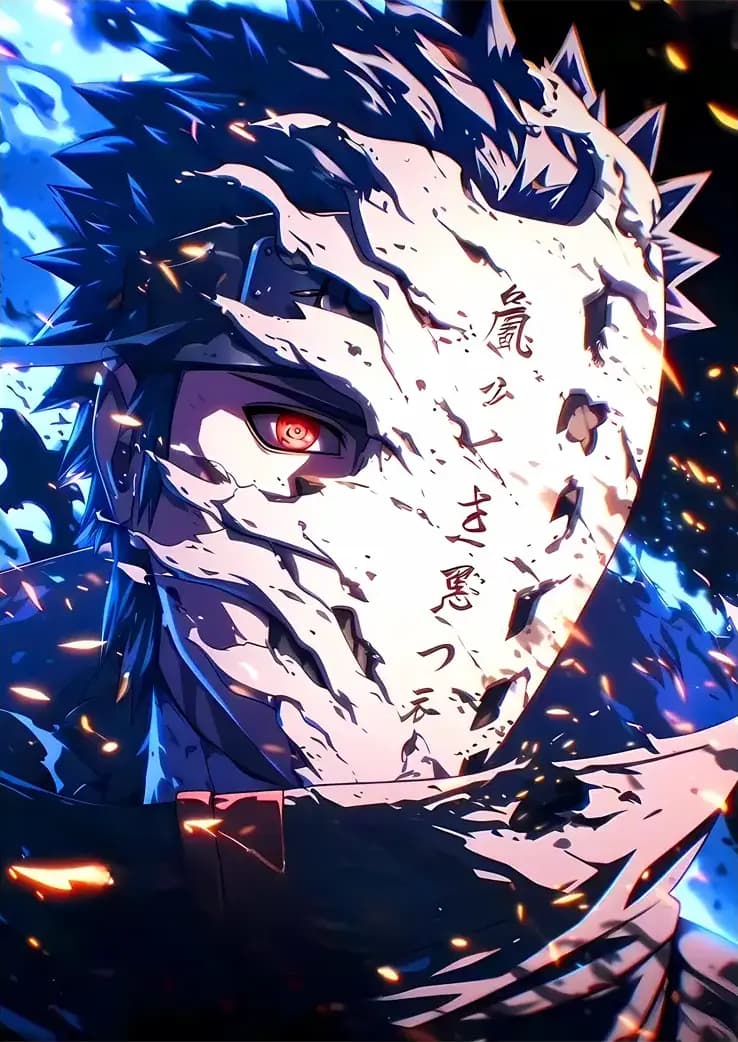 متال پوستر انیمه Naruto طرح شخصیت Obito کد N209