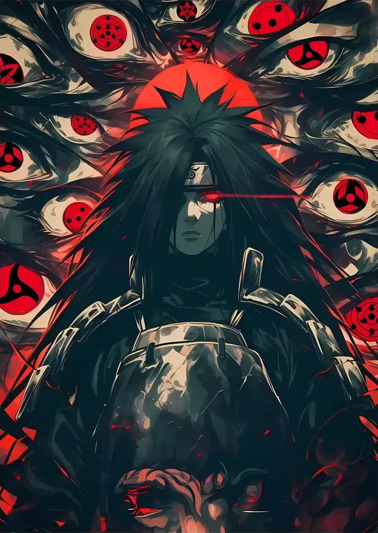 متال پوستر انیمه Naruto طرح شخصیت Madara کد N207