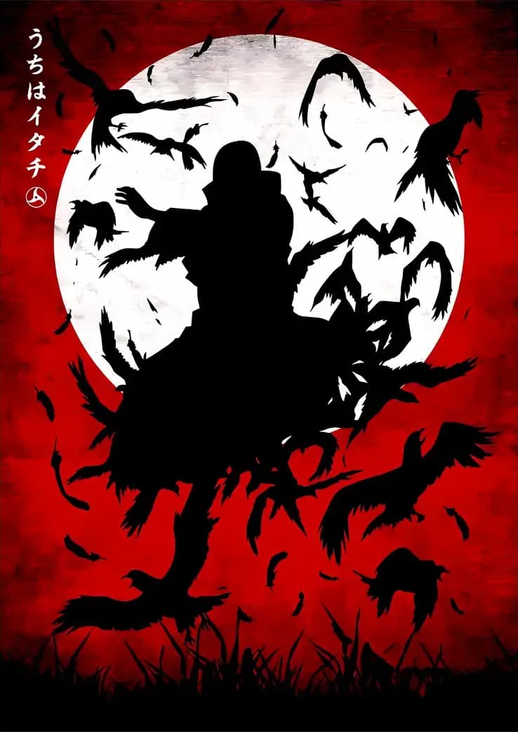 متال پوستر انیمه Naruto طرح شخصیت Itachi کد N006