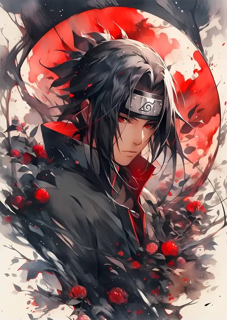 متال پوستر انیمه Naruto طرح شخصیت Itachi کد N004