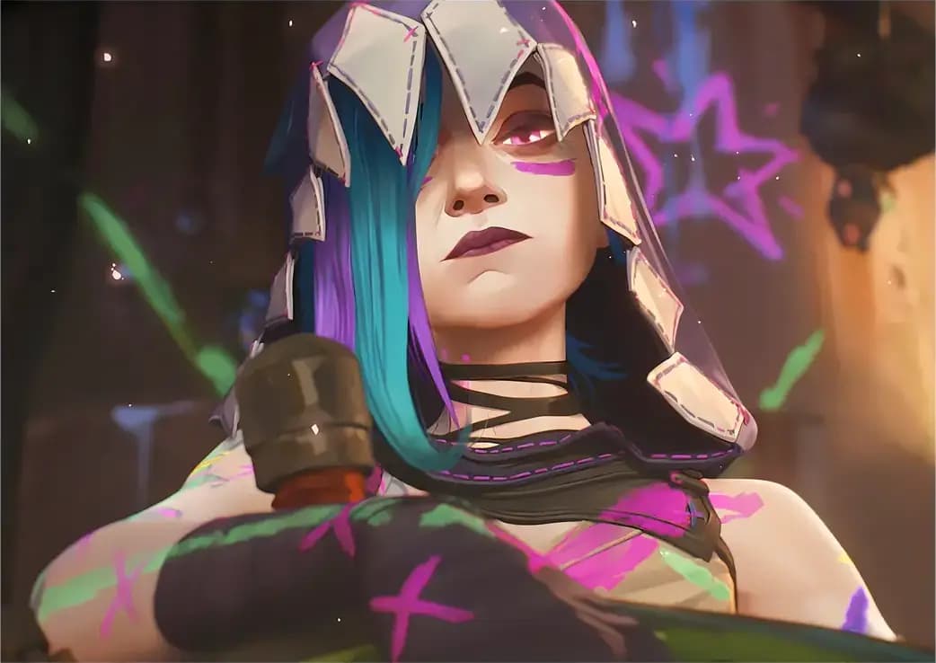 متال پوستر سریال Arcane شخصیت Jinx کد N201
