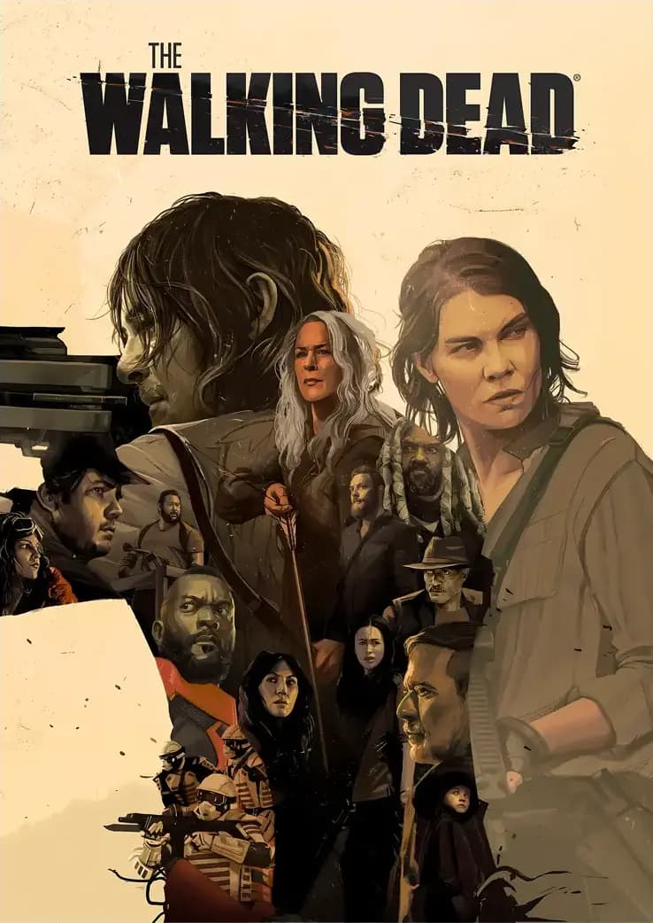 متال پوستر سریال The Walking Dead کد N205