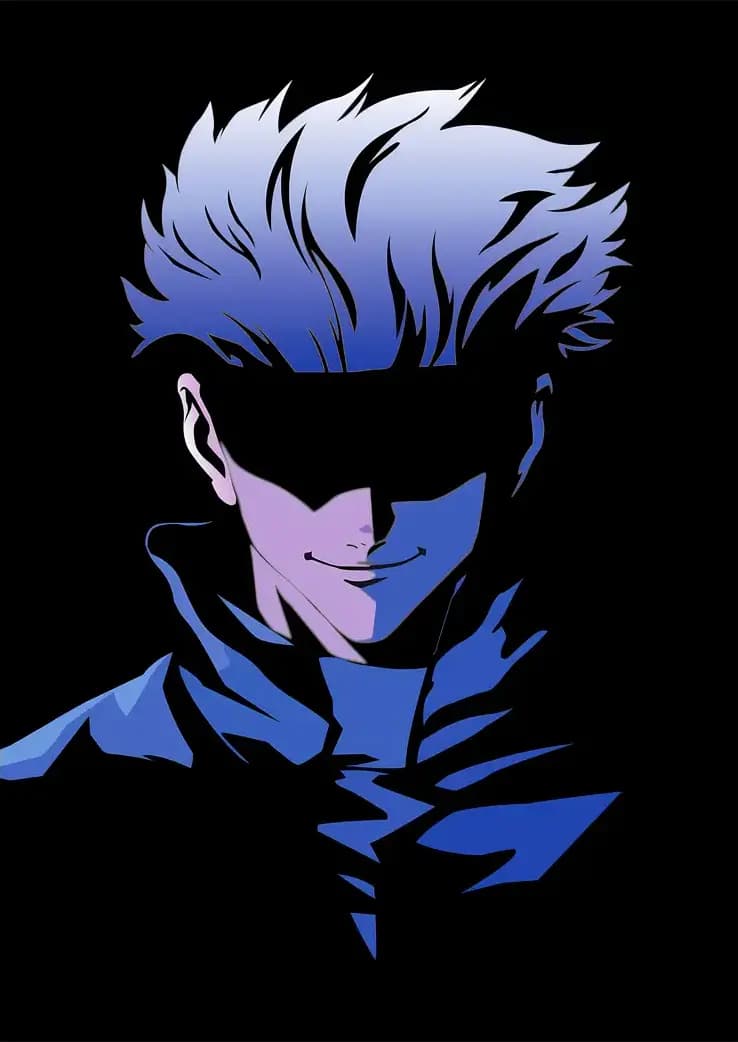 متال پوستر انیمه Jujutsu Kaisen طرح شخصیت Gojo کد N221