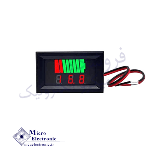 نمایشگر سطح شارژ باتری و ولت متر 12v-60v