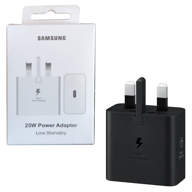 آداپتور شارژر 3 پین برد PD 25W Samsung EP-T2510 Solum پک سفید 2025 اورجینال Low standby
