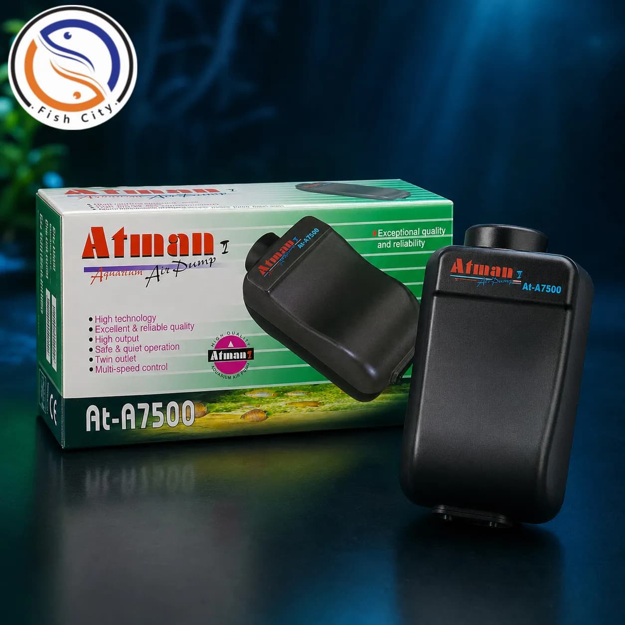 پمپ هوا آکواریوم آتمن مدل At-A7500