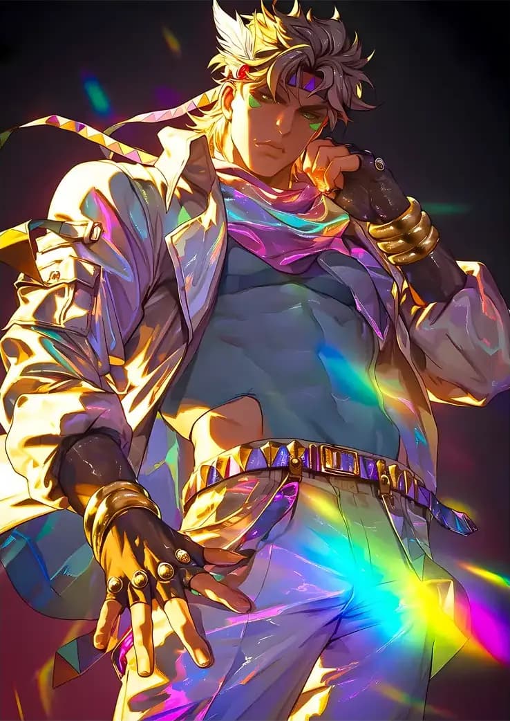 متال پوستر انیمه JoJo’s Bizarre Adventure کد N202