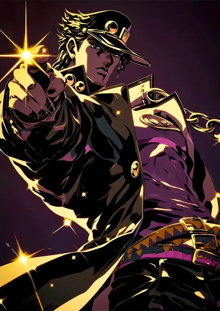 متال پوستر انیمه JoJo’s Bizarre Adventure کد N201