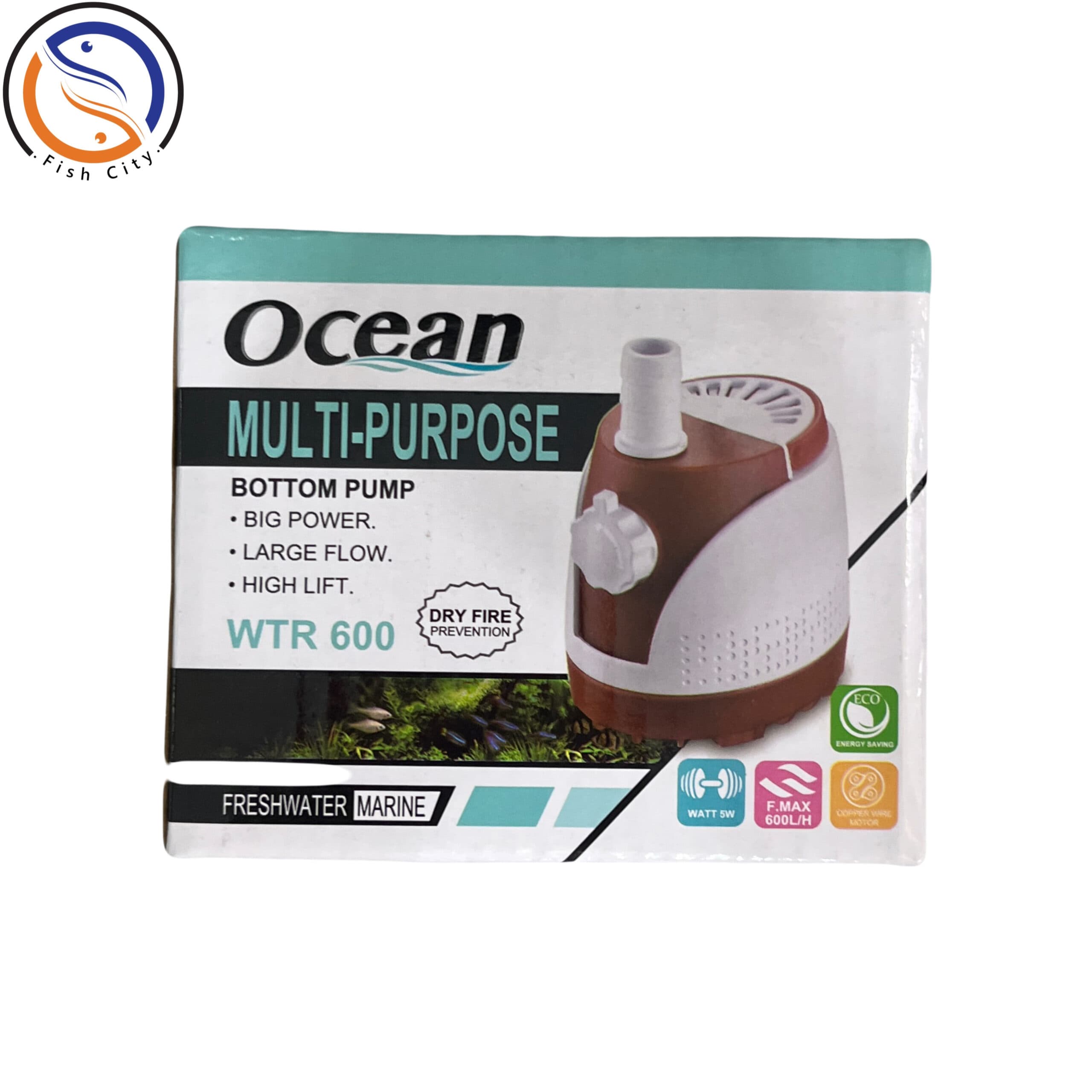 واتر پمپ آکواریوم اوشن مدل WTR 600