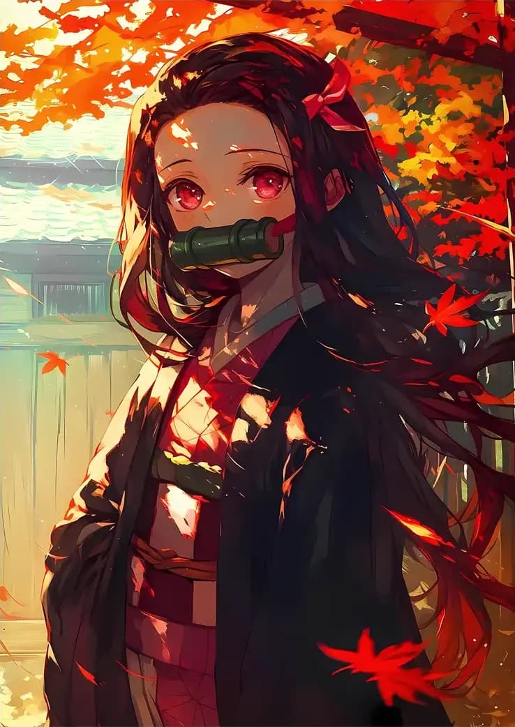 متال پوستر انیمه Demon Slayer طرح شخصیت Nezuko کد N403 — تصویر ۲