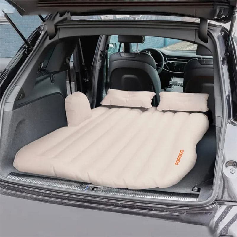 تشک بادی پرودو مدل Porodo infaltable car mattress LFST056 بژ بهمراه پمپ باد — تصویر ۴