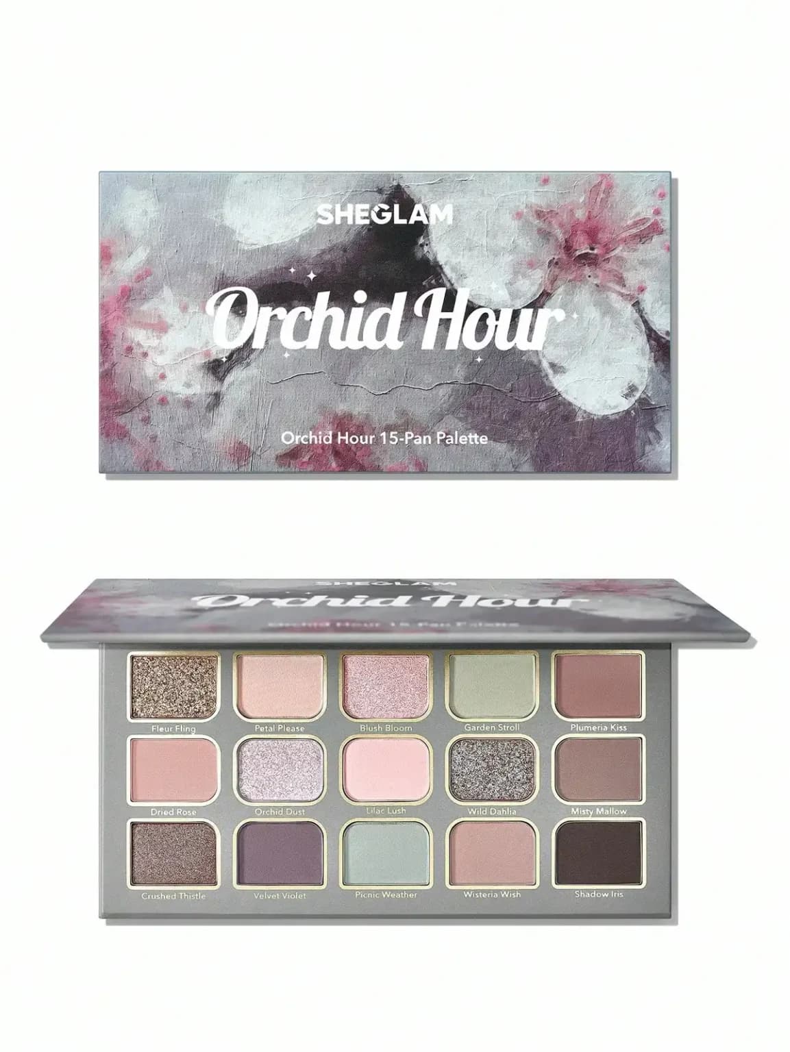 پالت سایه ۱۵ رنگ شیگلم مدل ساعت ارکیده (Sheglam Orchid Hour 15-Pan Palette)