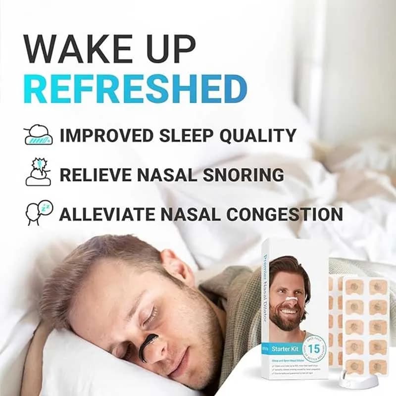کیت استارتر نوار بینی NALACAL ضد خر و پف پک 30 تایی — تصویر ۷