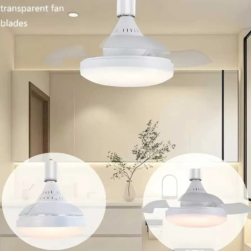پنکه سقفی مدرن IRALAN با چراغ LED سه حالته — تصویر ۵