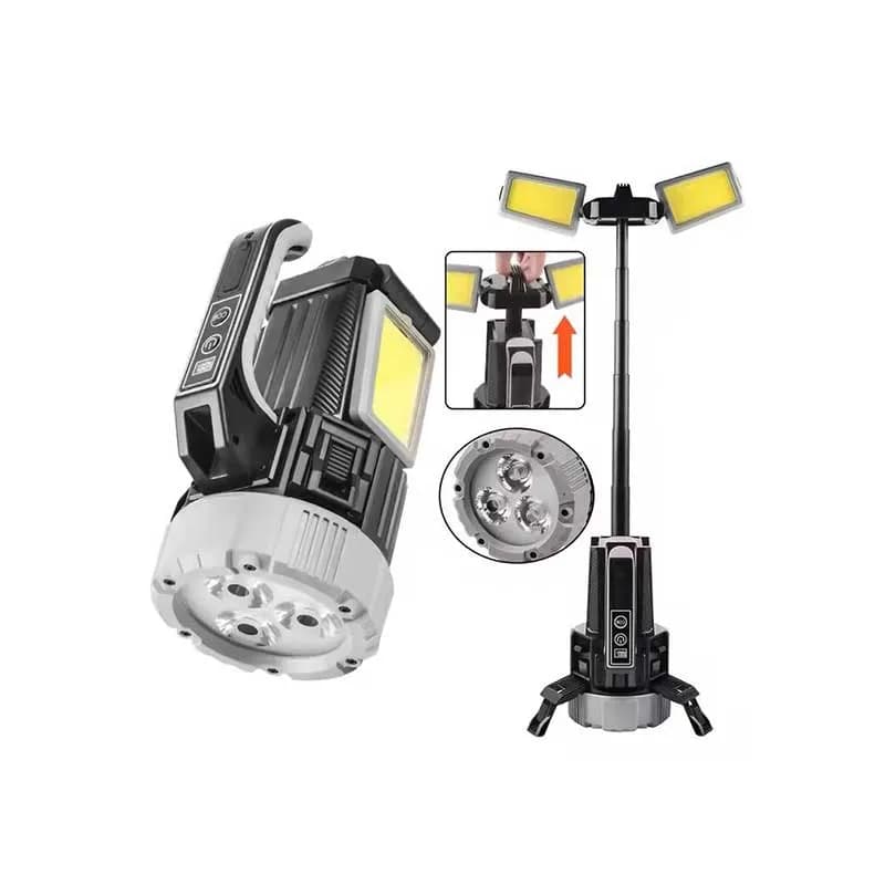 چراغ سیار LED قابل‌حمل شارژی سه‌پایه‌دار — تصویر ۲