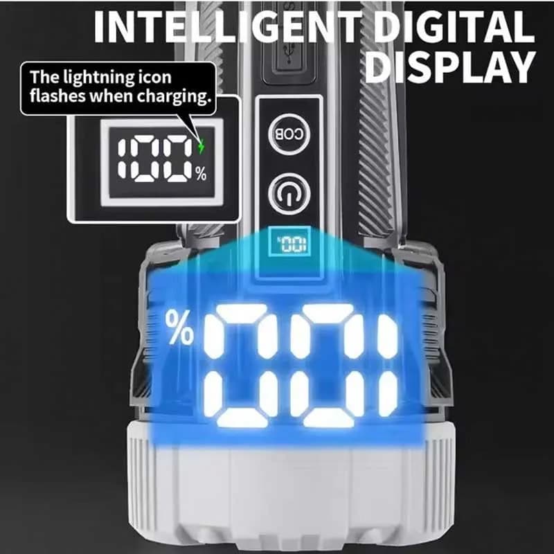 چراغ سیار LED قابل‌حمل شارژی سه‌پایه‌دار — تصویر ۷