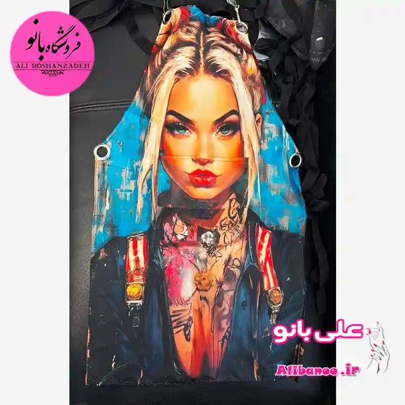پیشبند مخصوص ناخنکار و مژه طرح ۳ — تصویر ۲